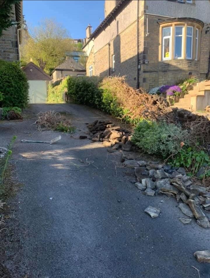 Dry Stone Dividing boundary wall, Utley